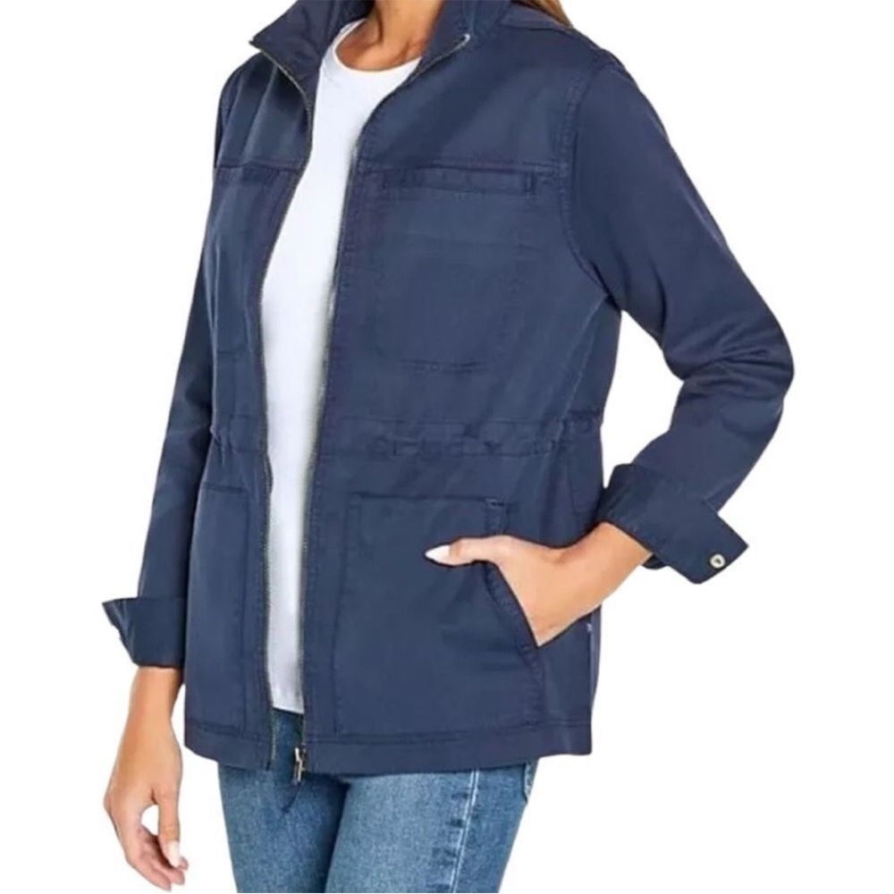 GAP Women's Full Zip Adjustable Drawcord Waist Utility Field Jacket Size XS